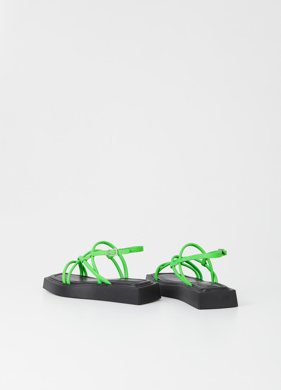 Evy sandále Zelená koža