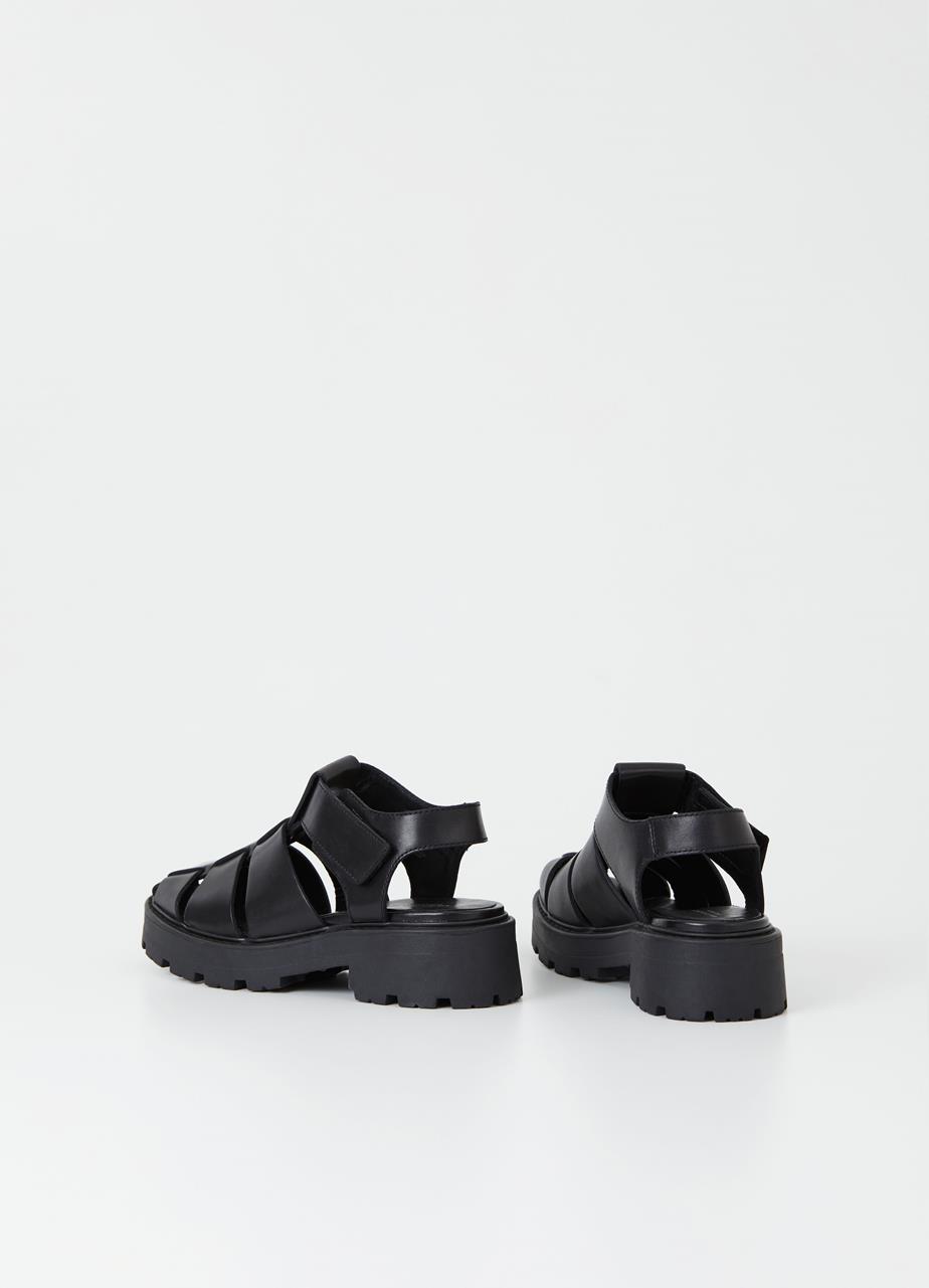 Cosmo 2.0 sandaalit Musta nahka