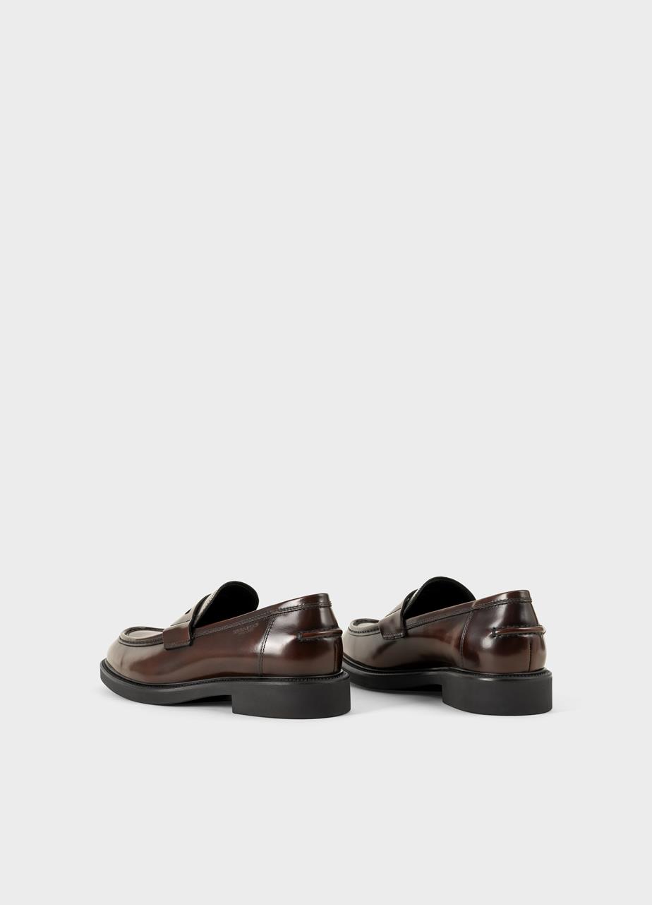 Alex m loafers Brun polerat skinn