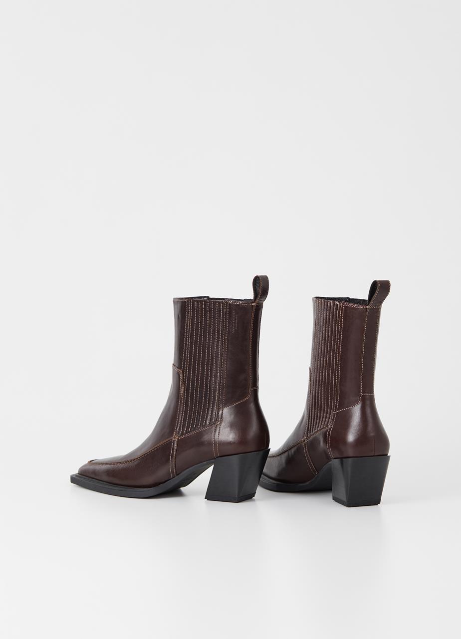 Alına boots Dark Brown leather