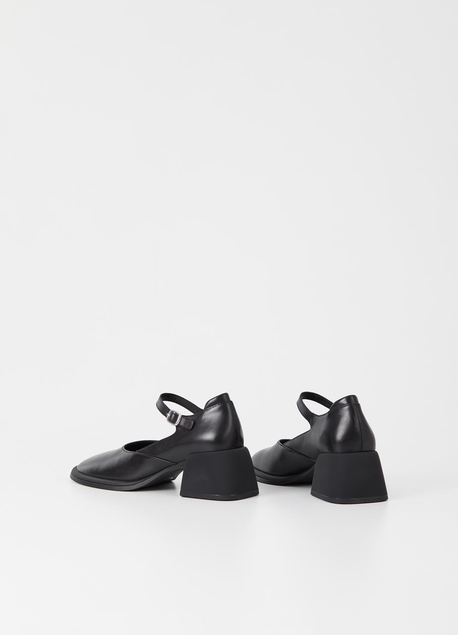 Ansie zapatos de tacón Negro cuero