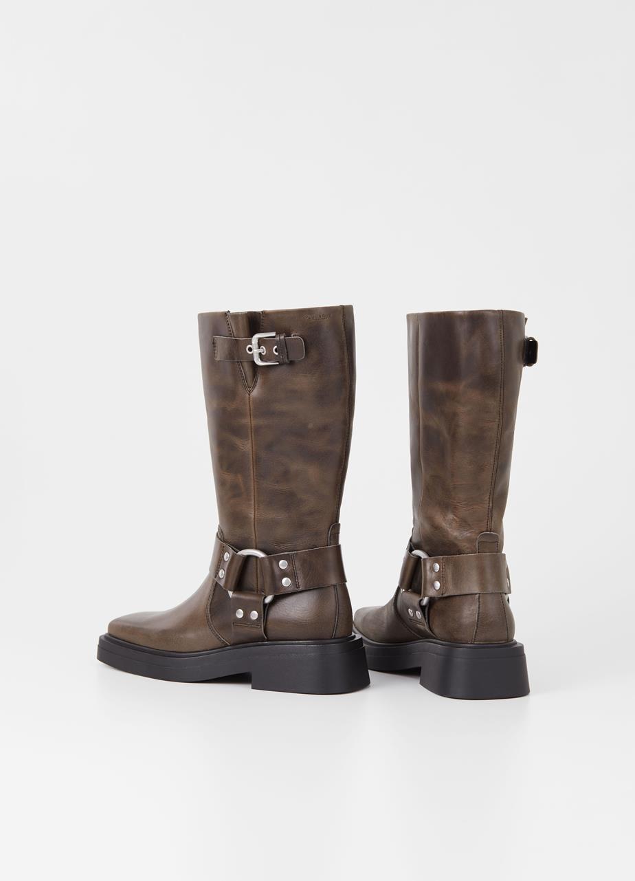 Eyra tall boots Brown oily nubuck