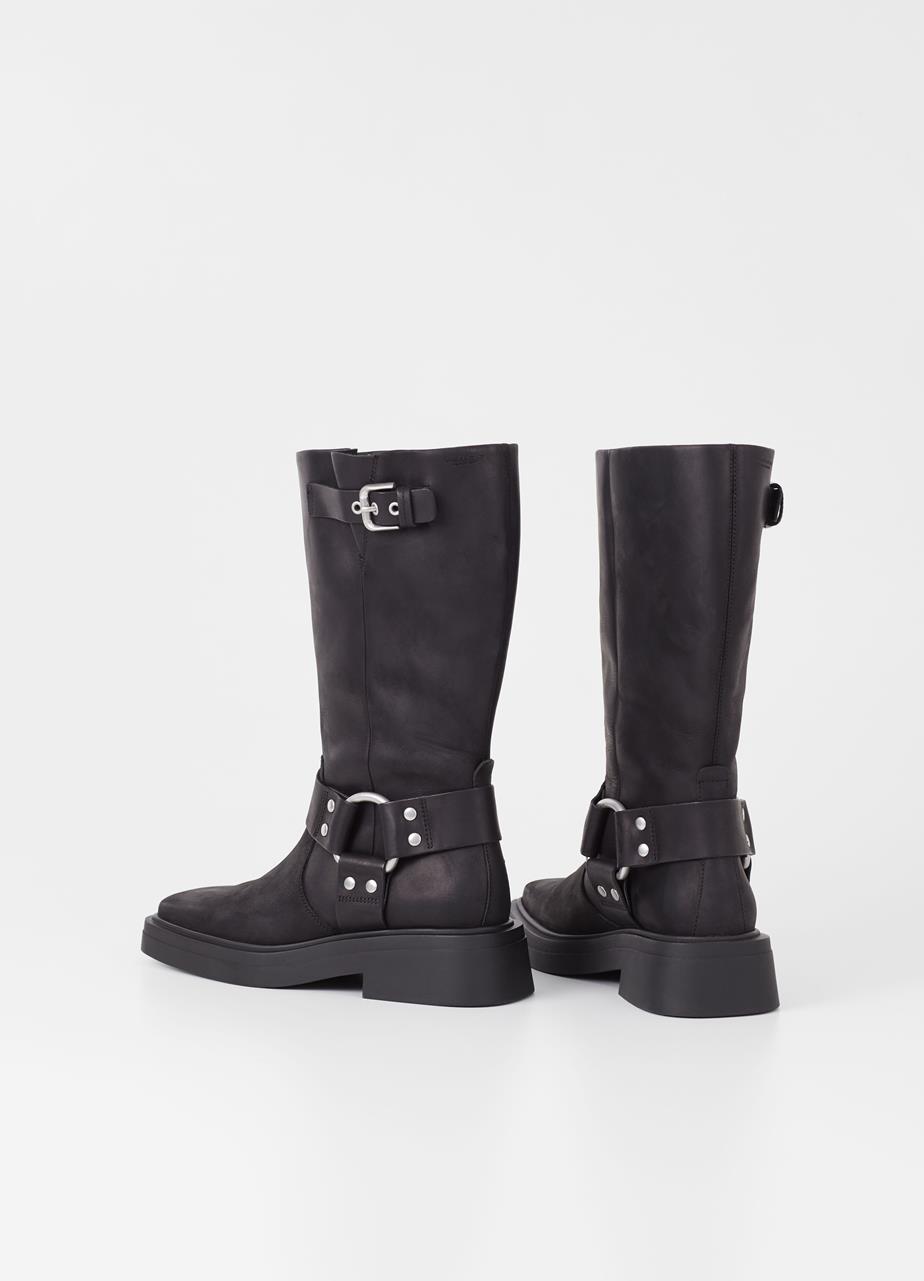 Eyra tall boots Black oıly nubuck