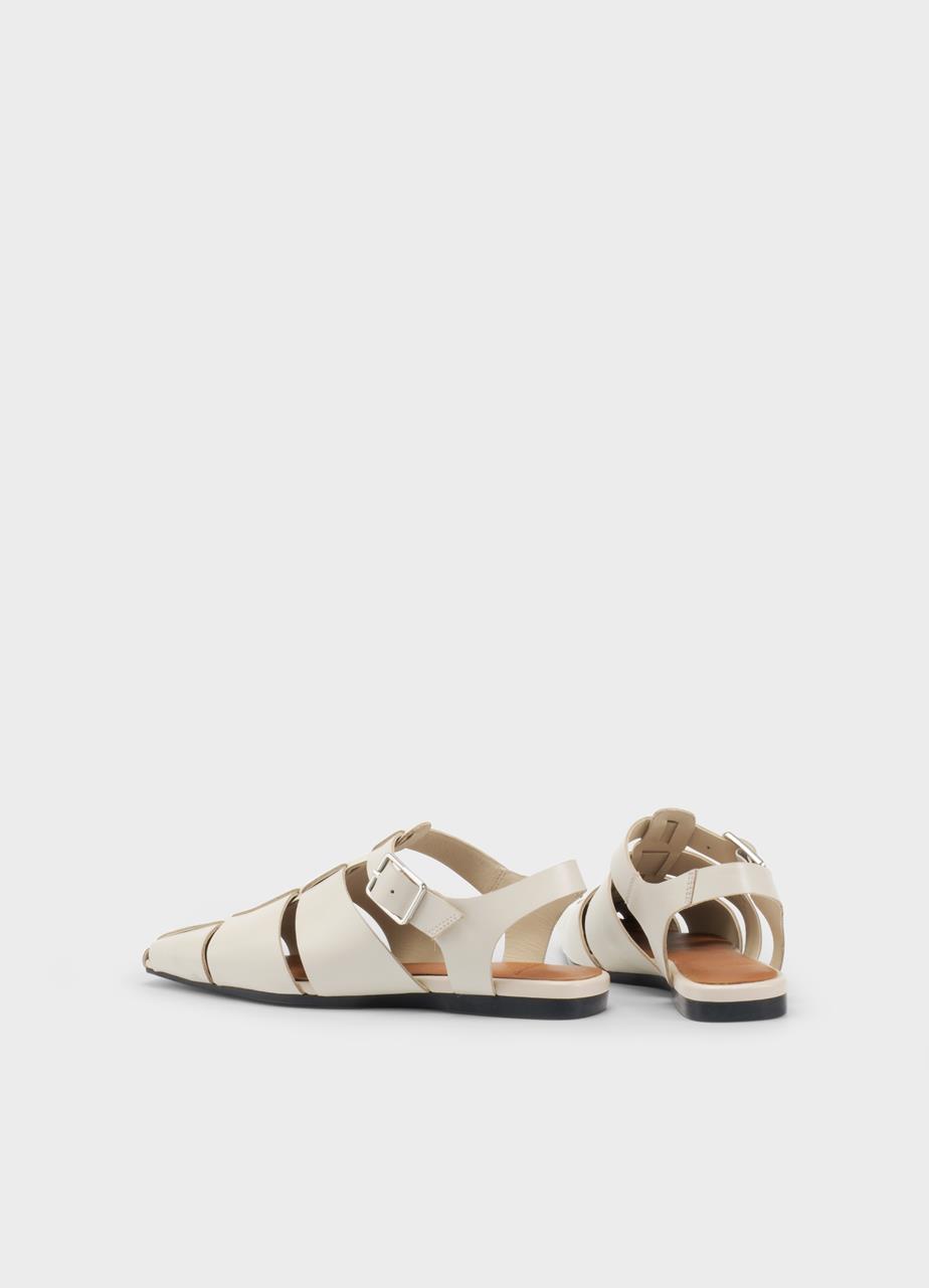 Wioletta sandalen Offwhite leder