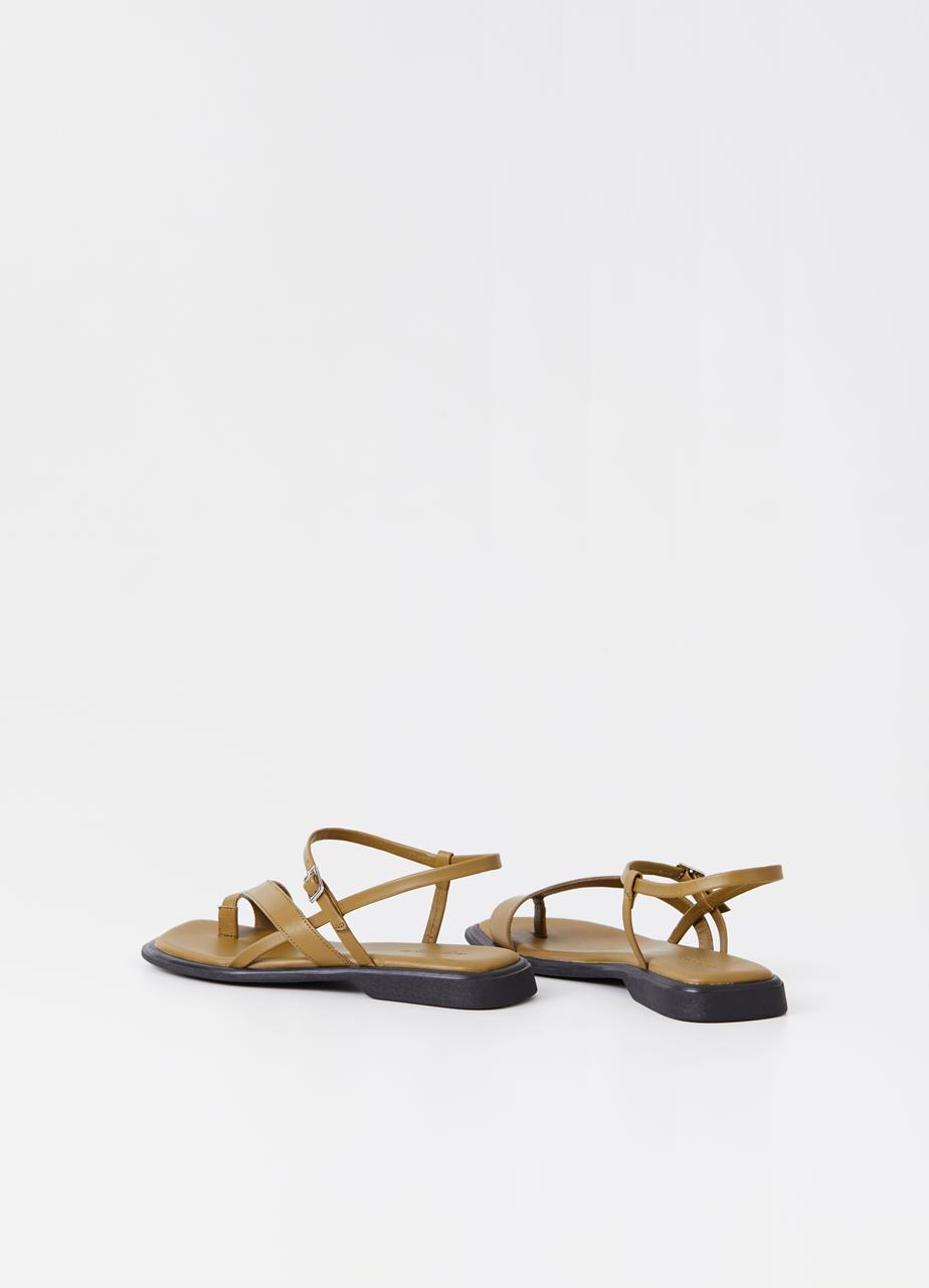 Izzy sandals Green leather