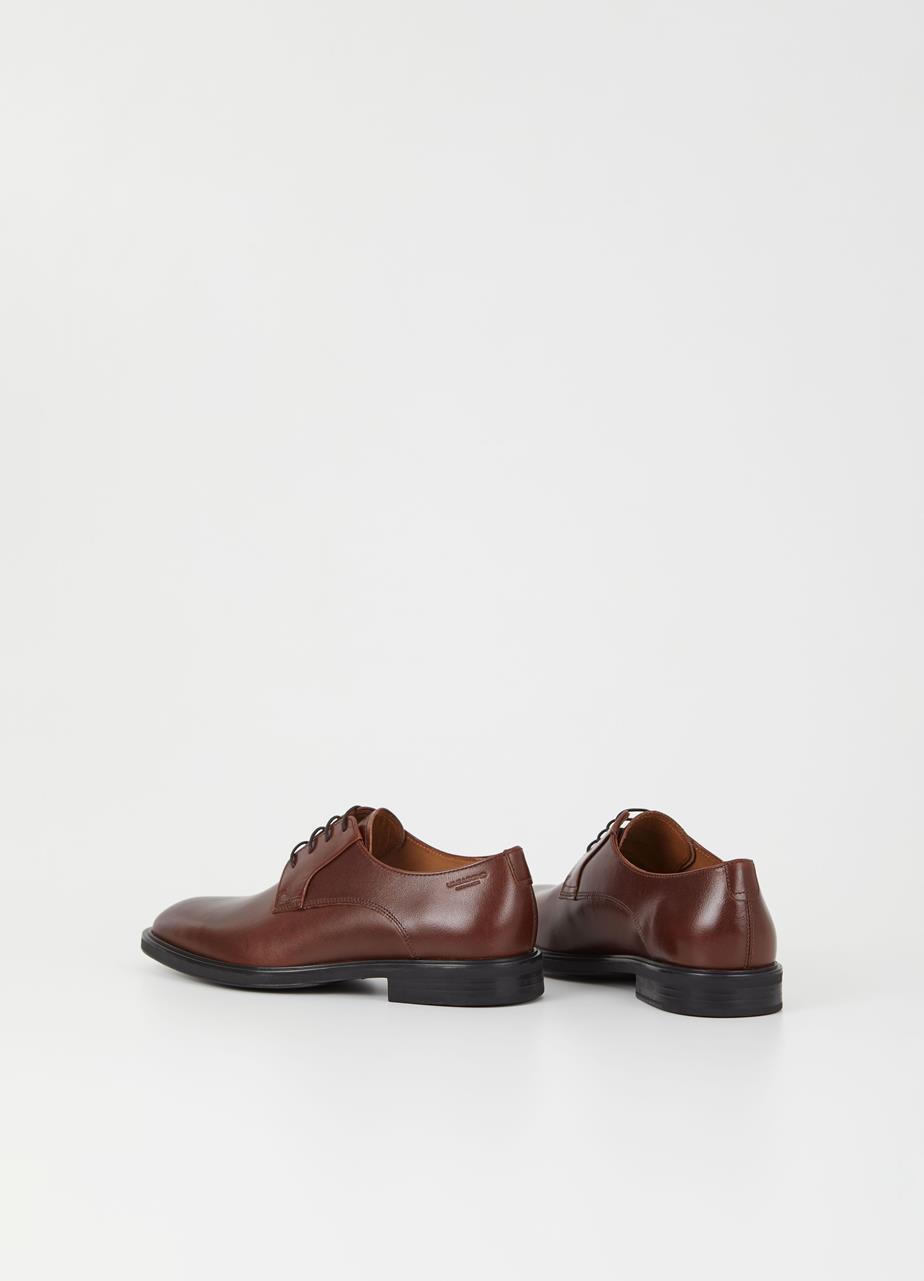 Andrew chaussures Marron Foncé cuir