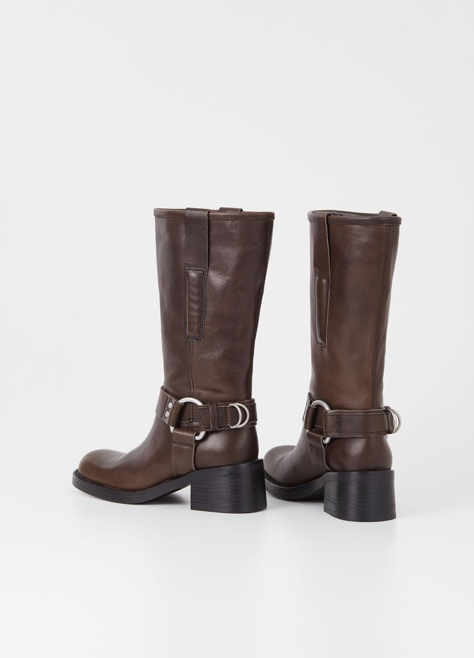 Nour tall boots Brown leather