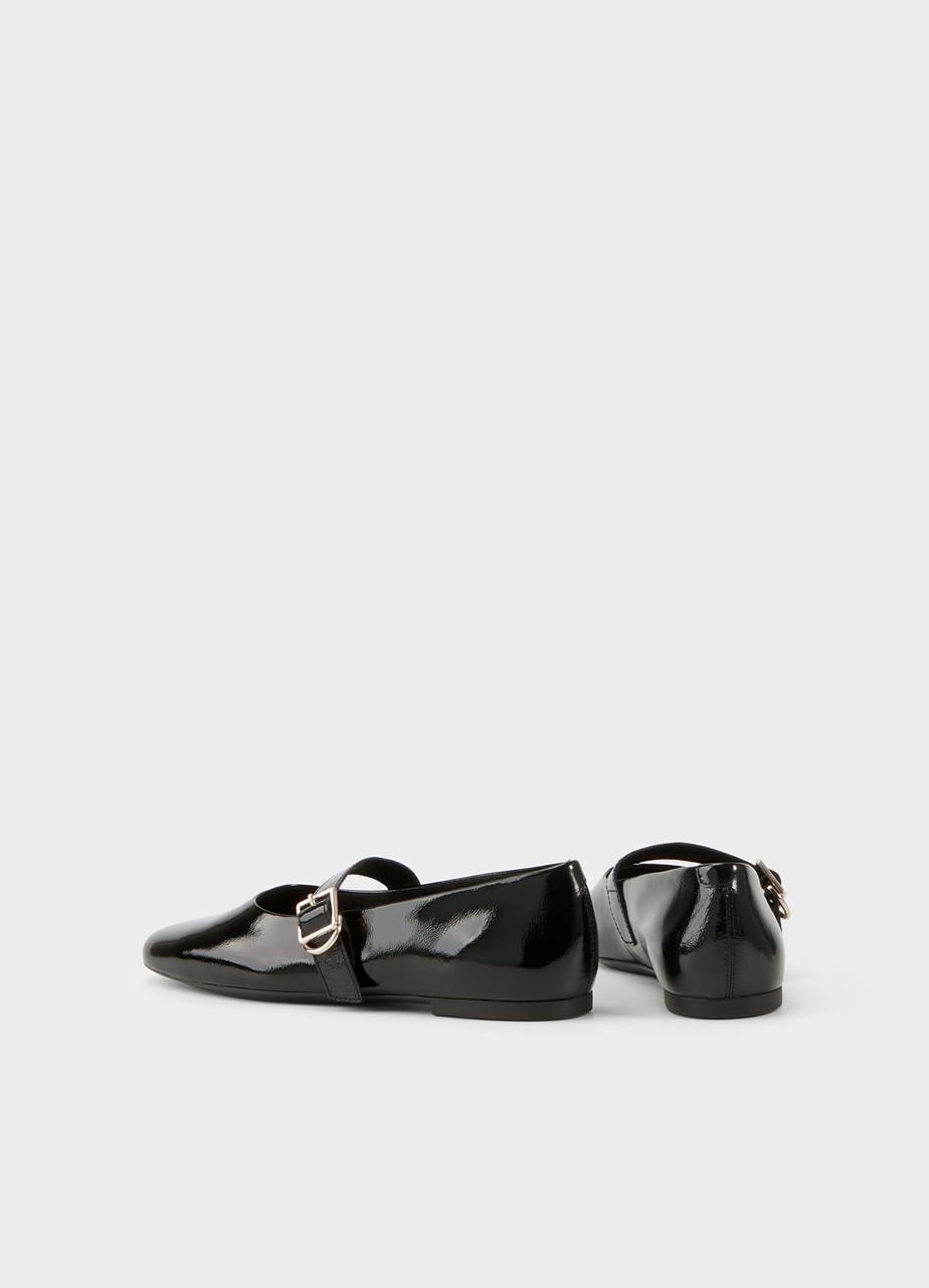 Jolin ballerinaskor Svart lackat skinn