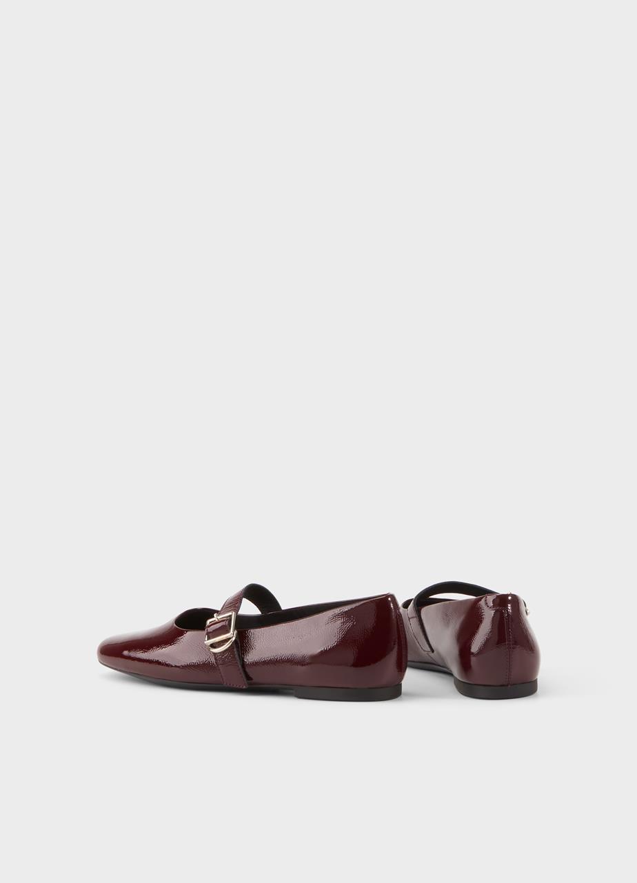 Jolin ballet flats Dark Red patent leather