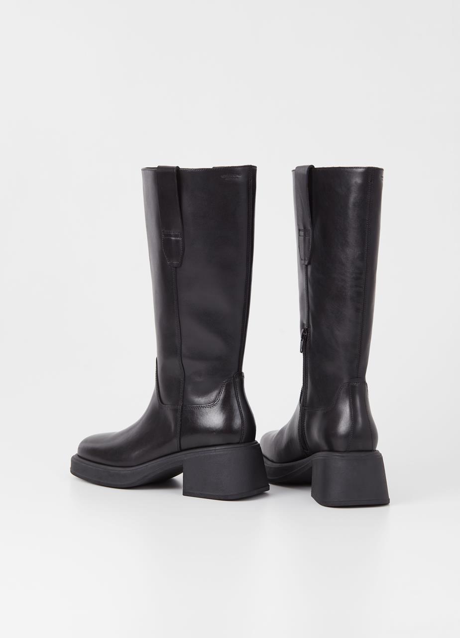 Dorah tall boots Black leather
