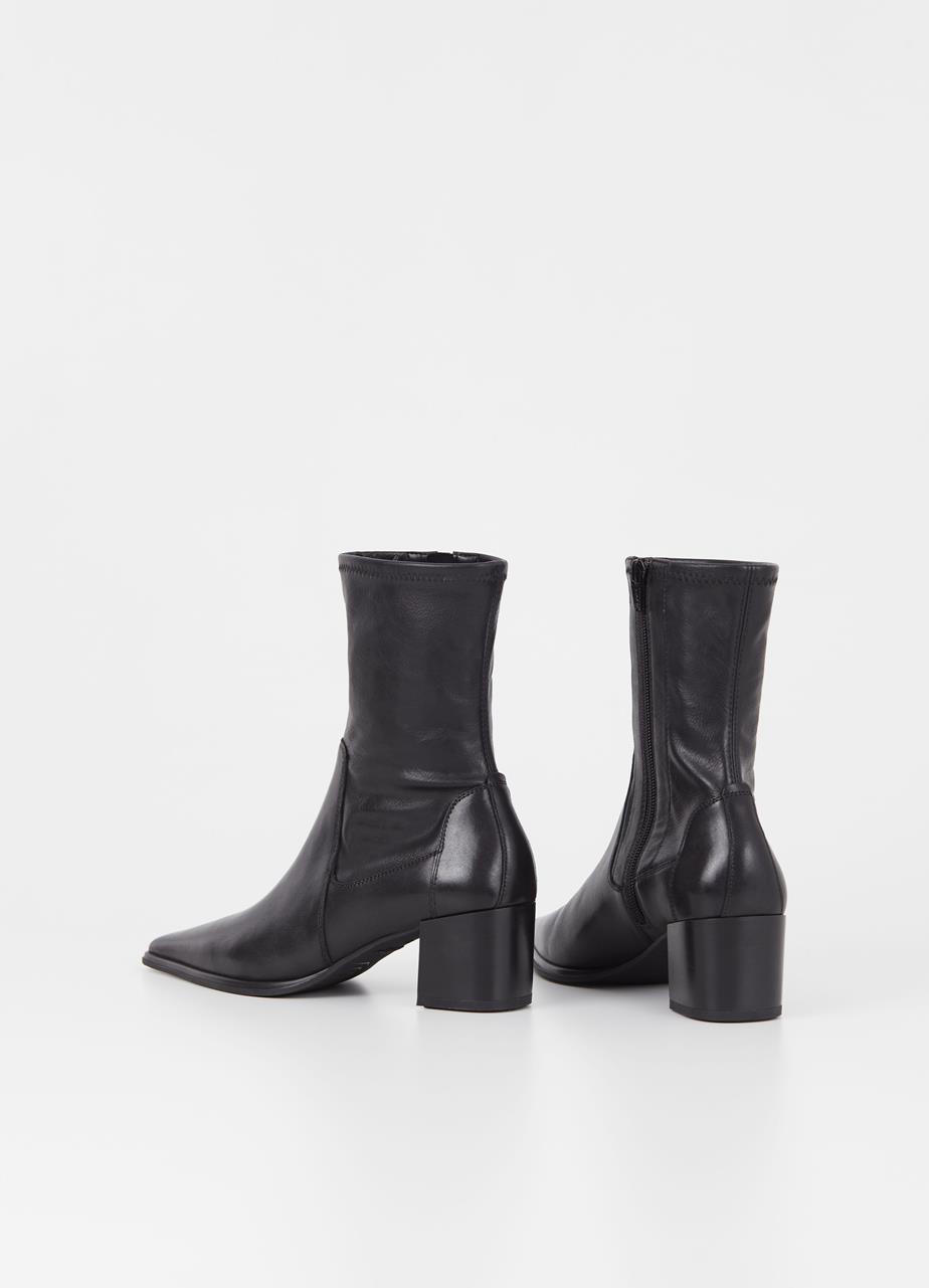 Giselle boots Black leather/comb
