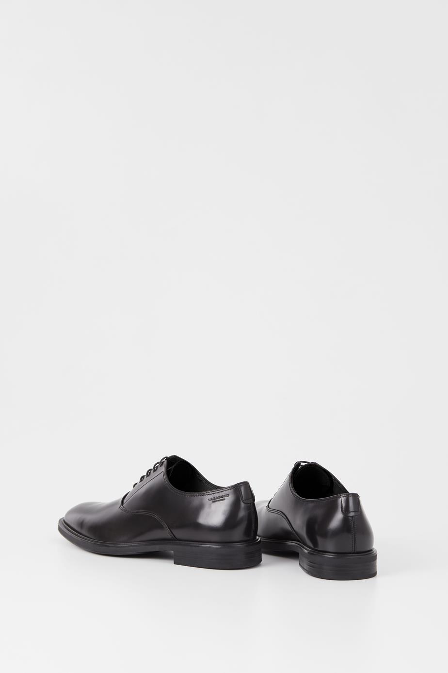 Andrew shoes Black polished leather