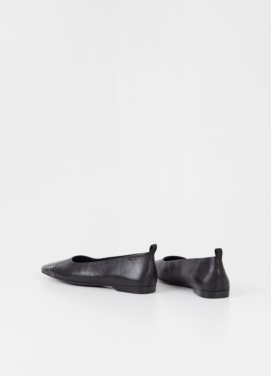 Delia chaussures Noir cuir/verni