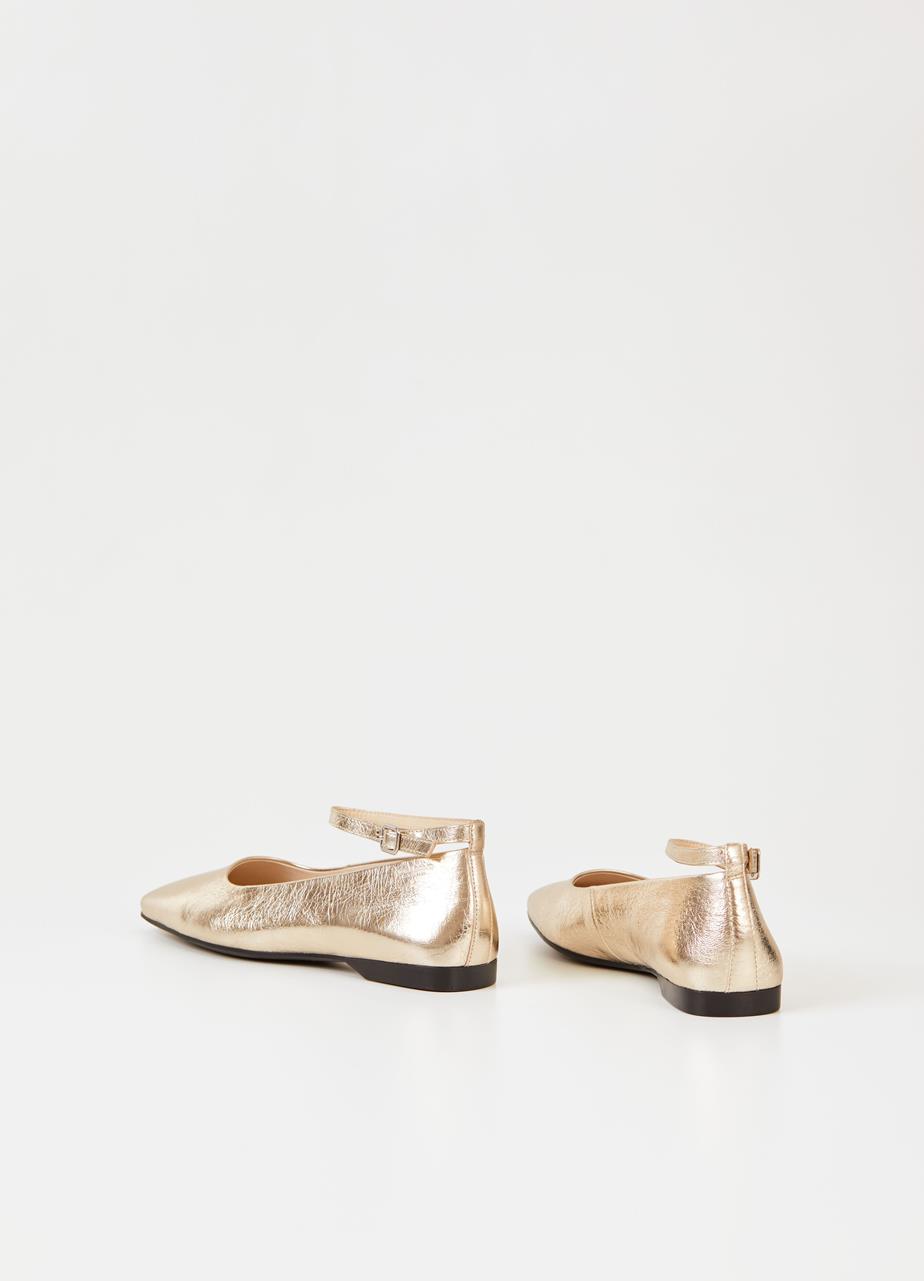 Delia scarpe Oro pelle metallizzata