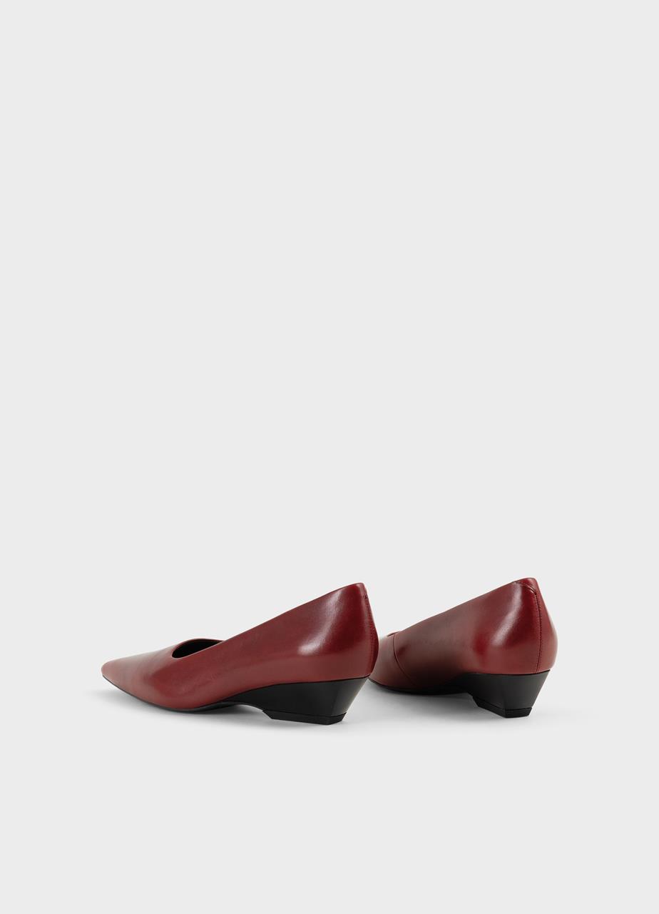 Sonya pumps Donkerrood leer