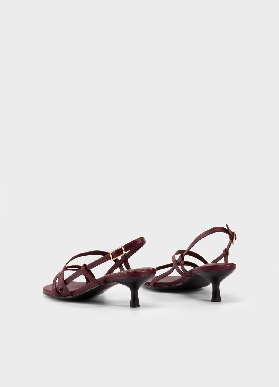 Jonna sandals Dark Red leather