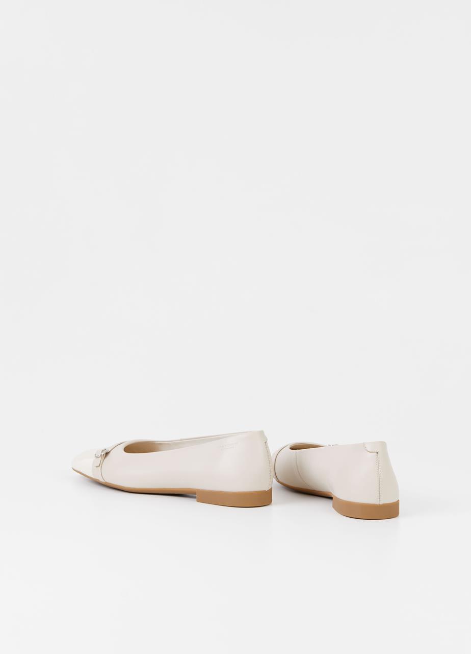 Sibel shoes Off-White leather/patent