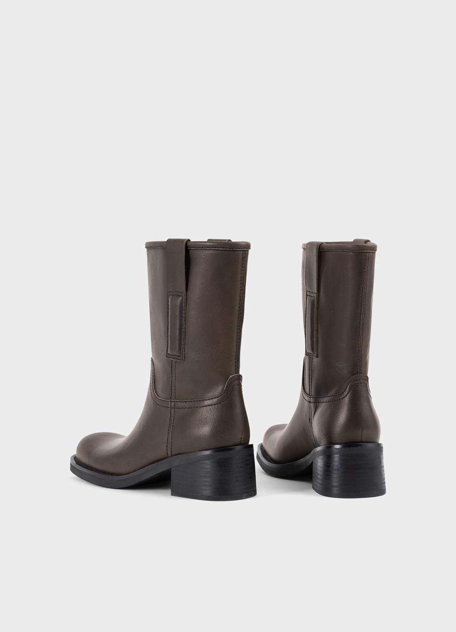 Nour bottes Marron cuir