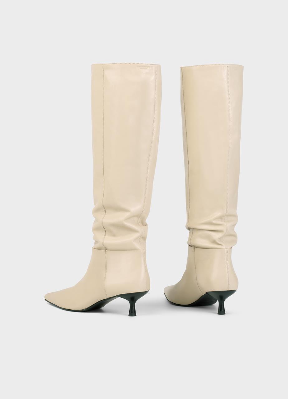 Lykke tall boots Beıge leather