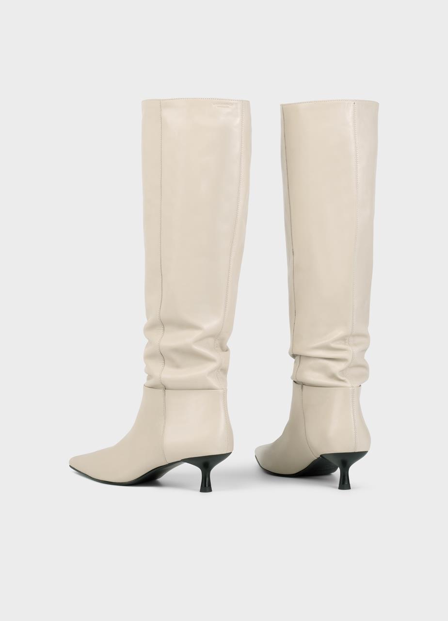 Lykke hoge laarzen BEIGE LEER