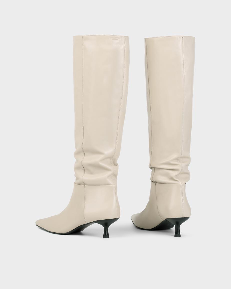 Lykke tall boots Beige, Leather