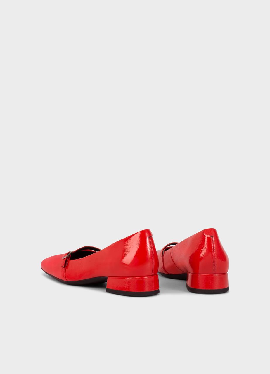 Debbi pumps Rotes lackleder