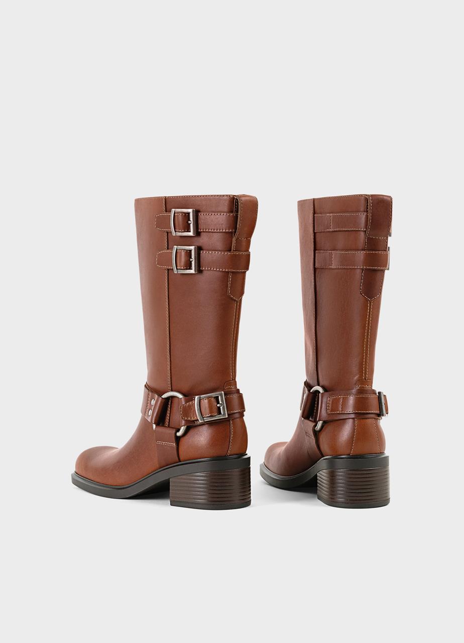 Daniella tall boots Light Brown leather