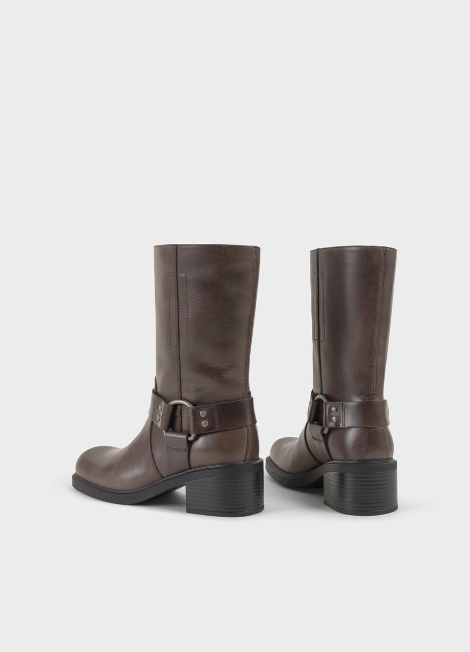 Daniella botas altas Marrón nubuck engrasado