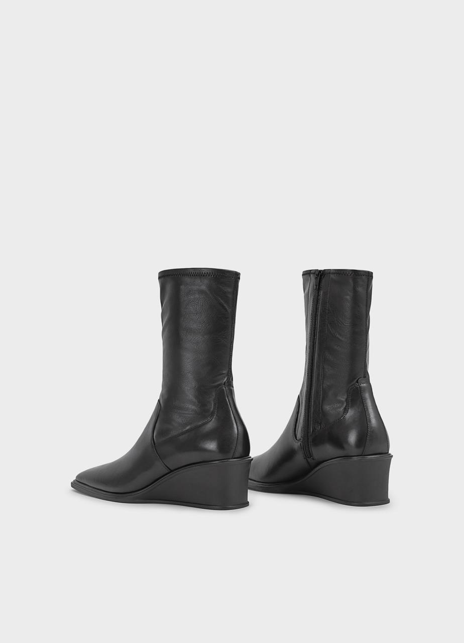 Aino botas Negro cuero/comb