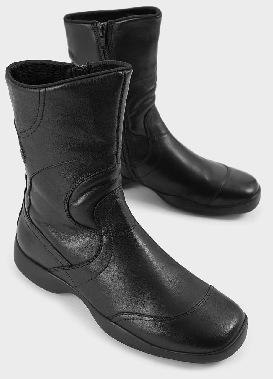 Sky botas Negro cuero