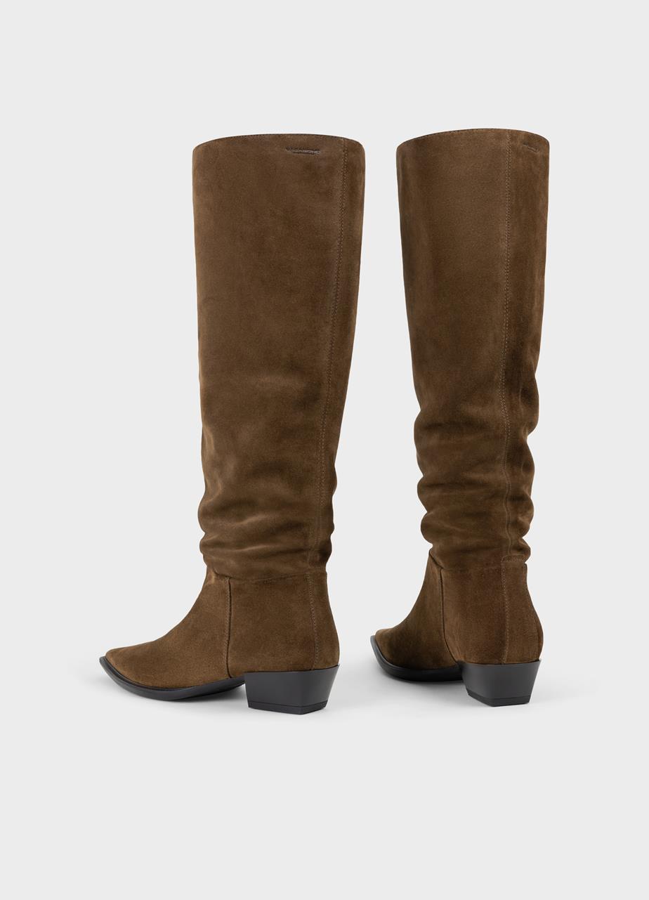 Cassie tall boots Brown suede