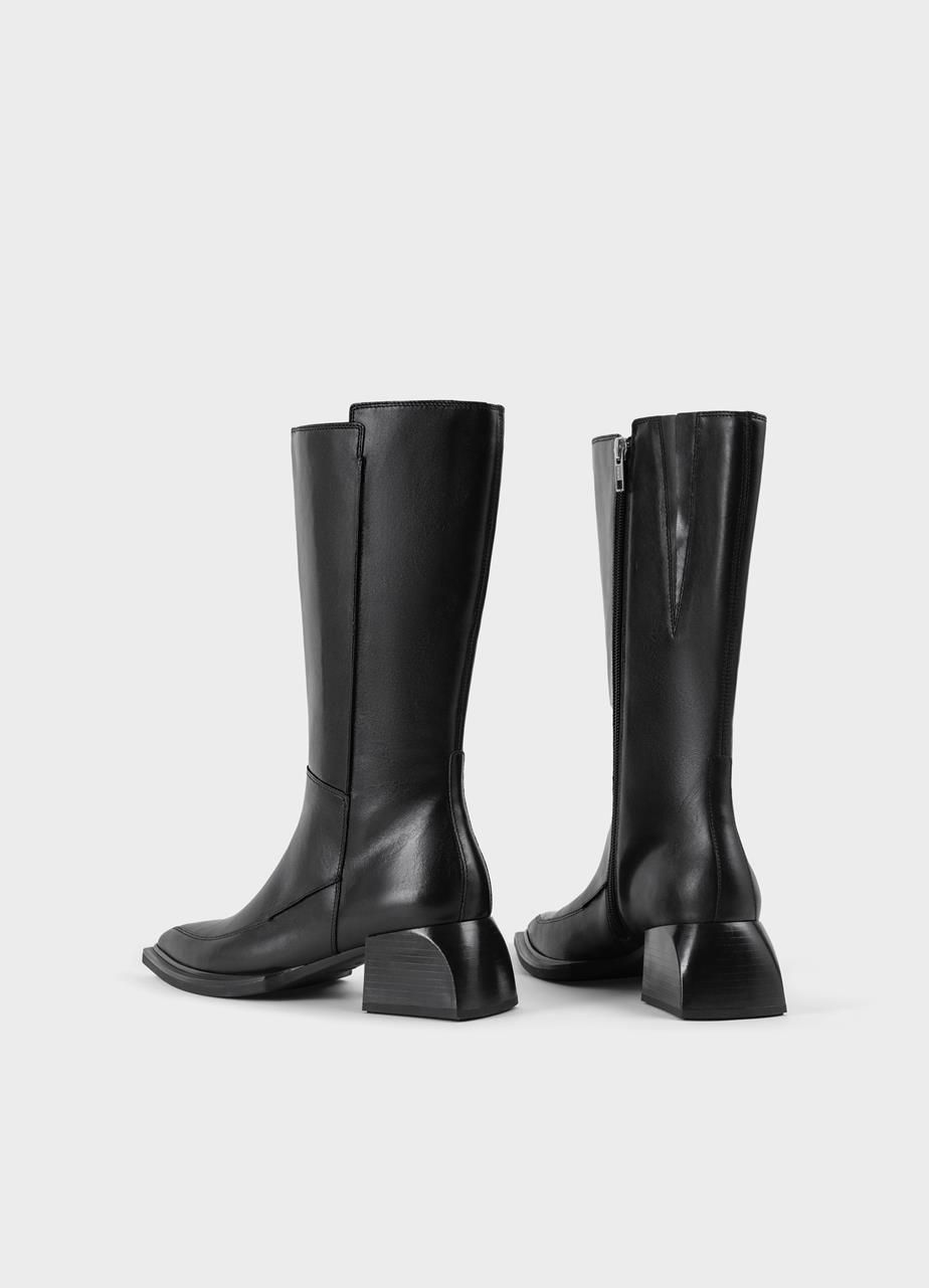 Vivian tall boots Black leather