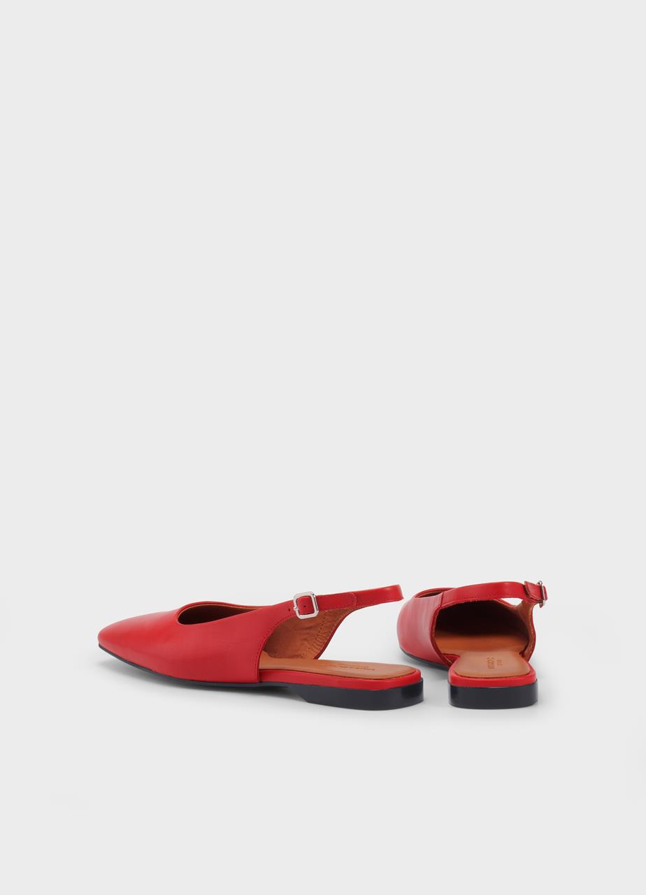 Delia shoes Red leather