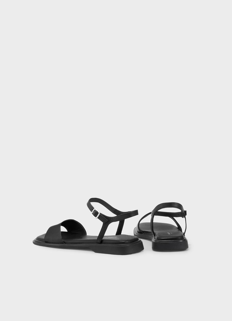 Izzy sandalen Zwart leer