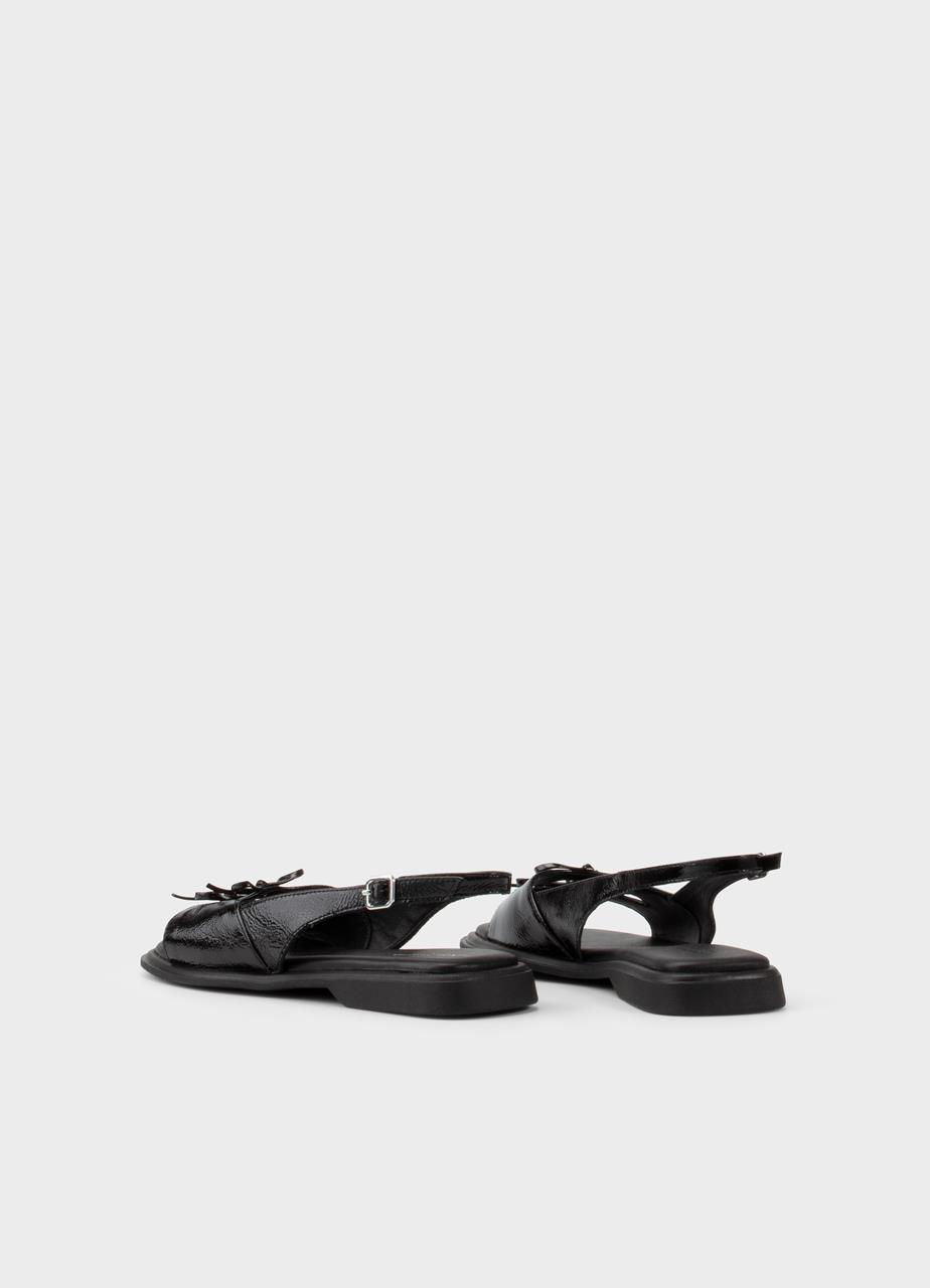 Izzy sandalen Zwart lakleer
