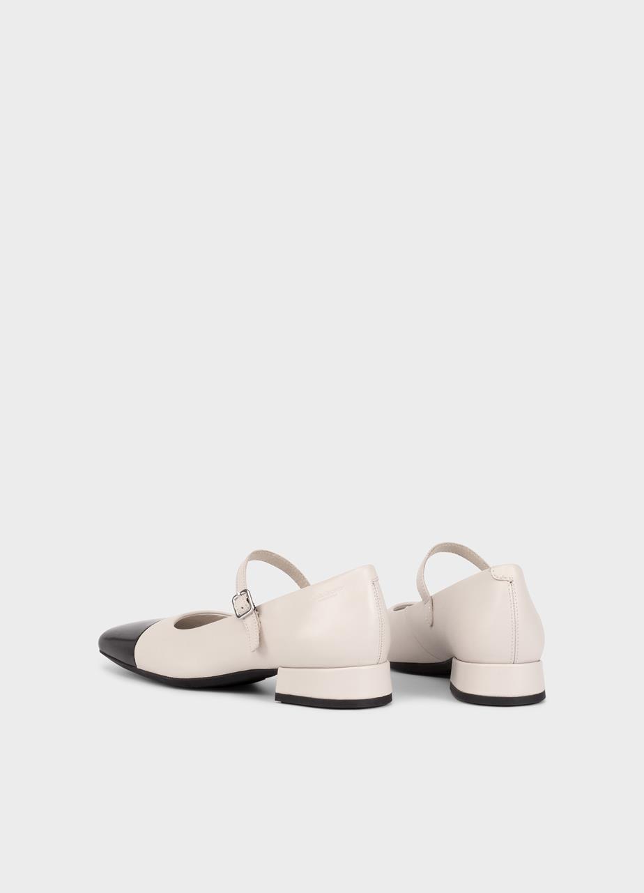 Debbi pumps Offwhite læder/kombination