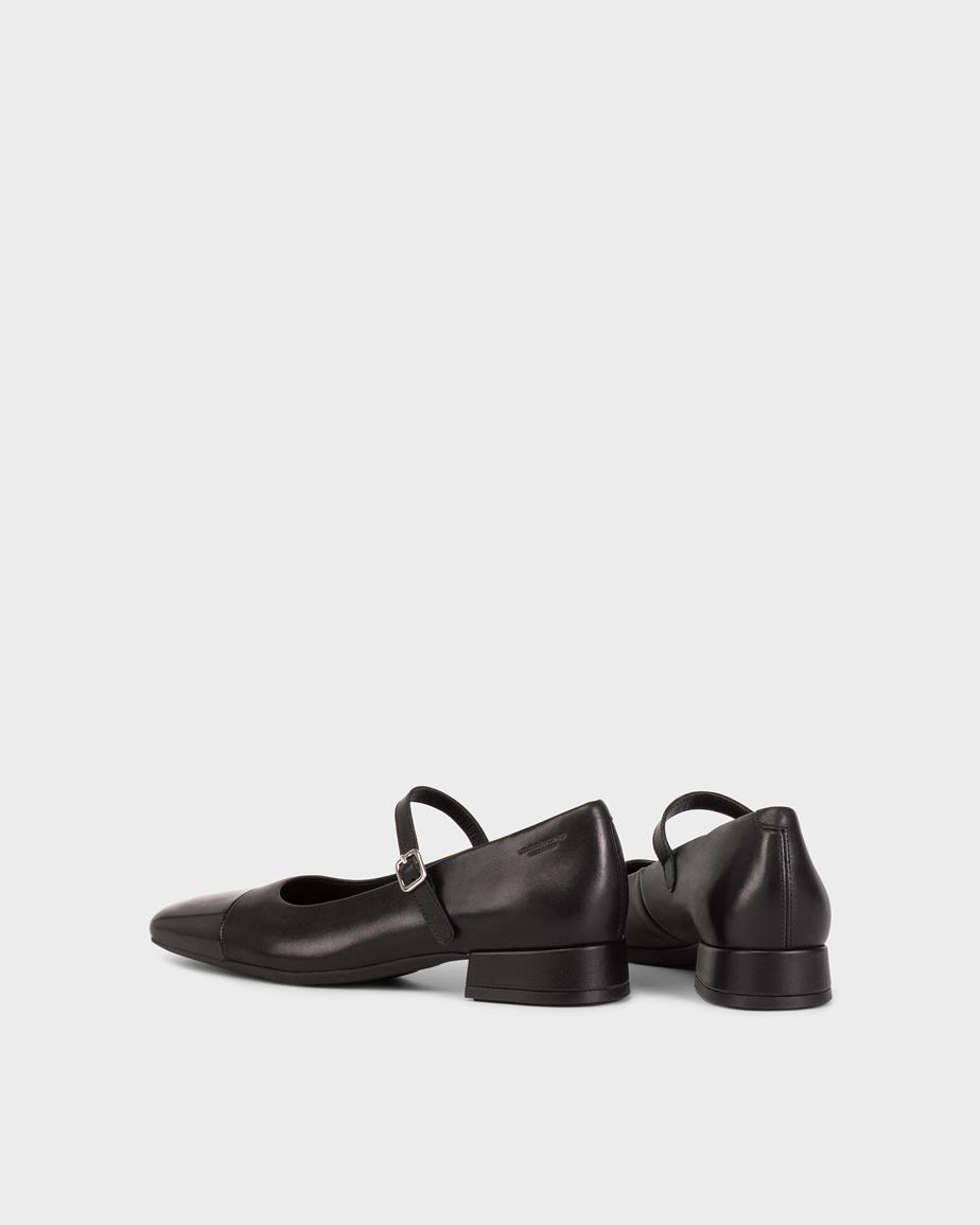 Debbi pumps Schwarzes, Leder/Kombination