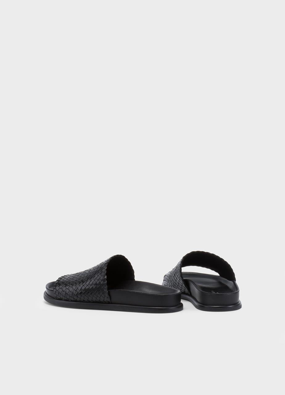 Effie sandals Black patent/embossed