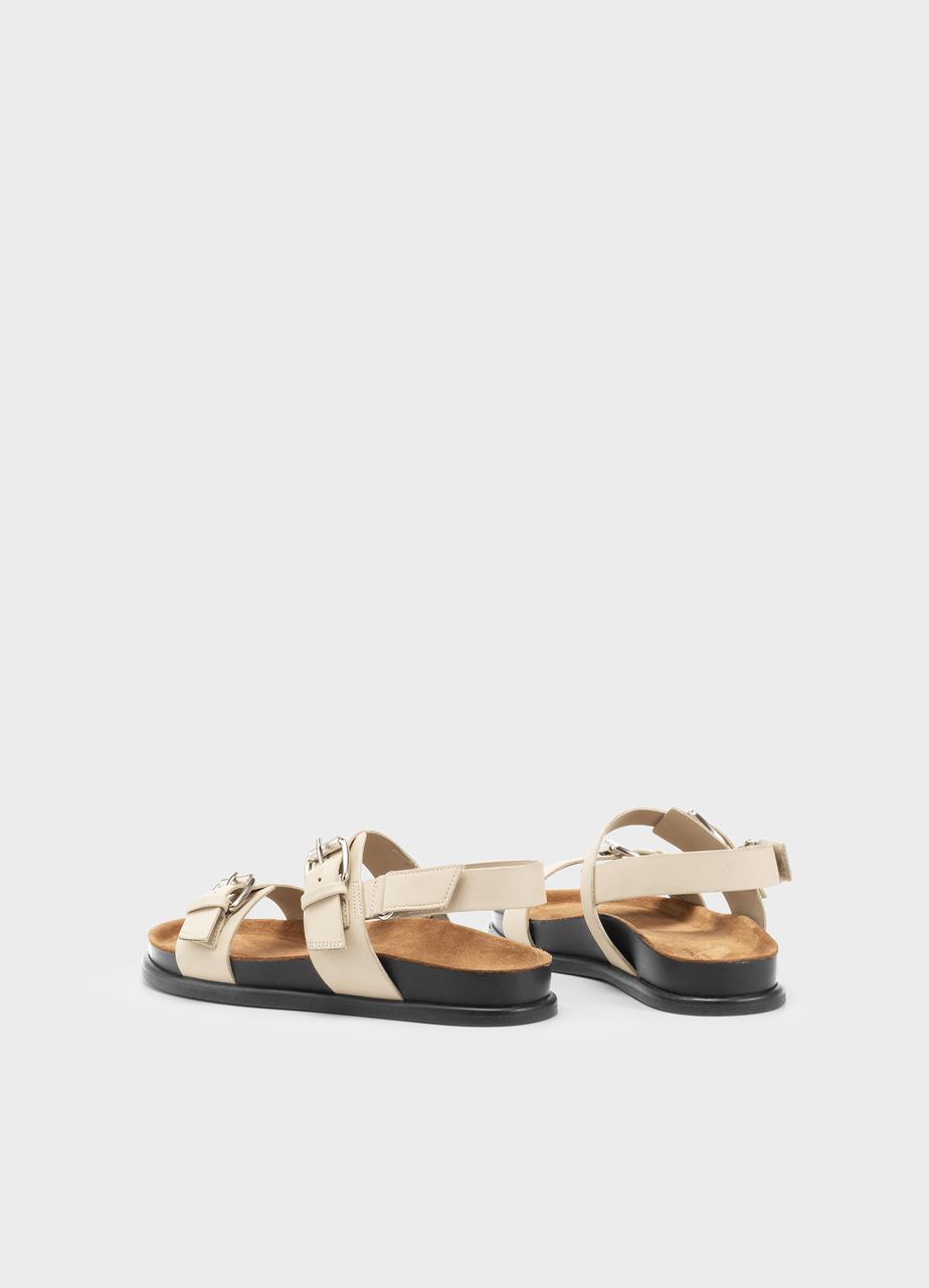 Effie sandaler Offwhite læder