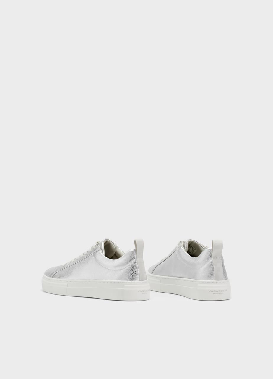 Zoe platform sneakers Argintiu piele metalizata