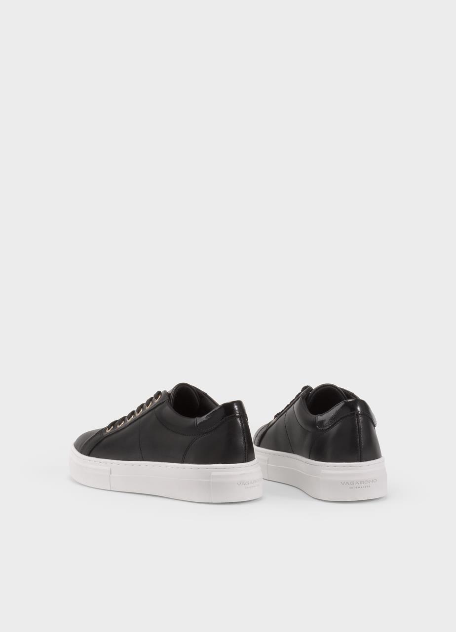 Zoe platform sneakers Svart läder