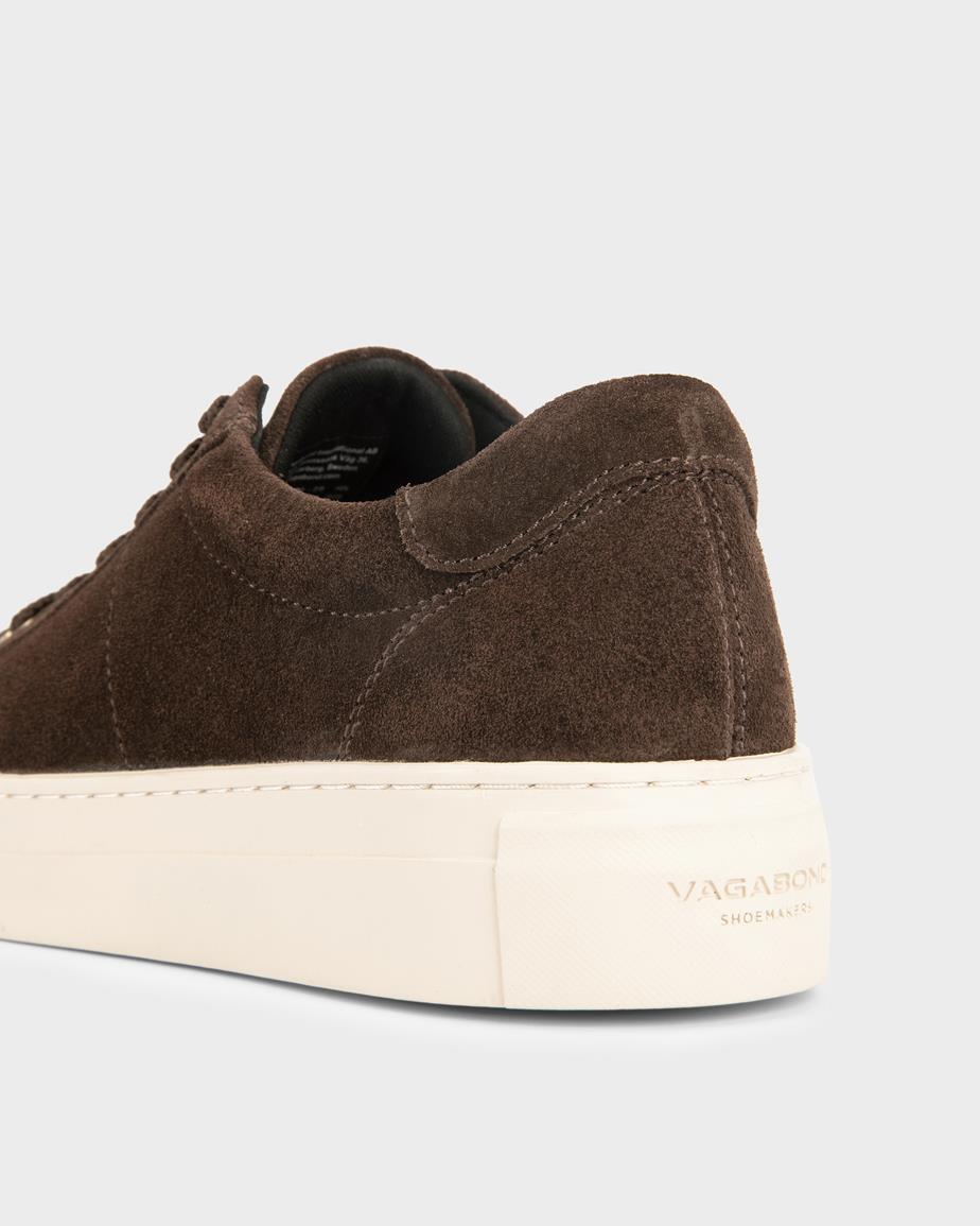 Zoe platform sneakers Dark Brown, Suede