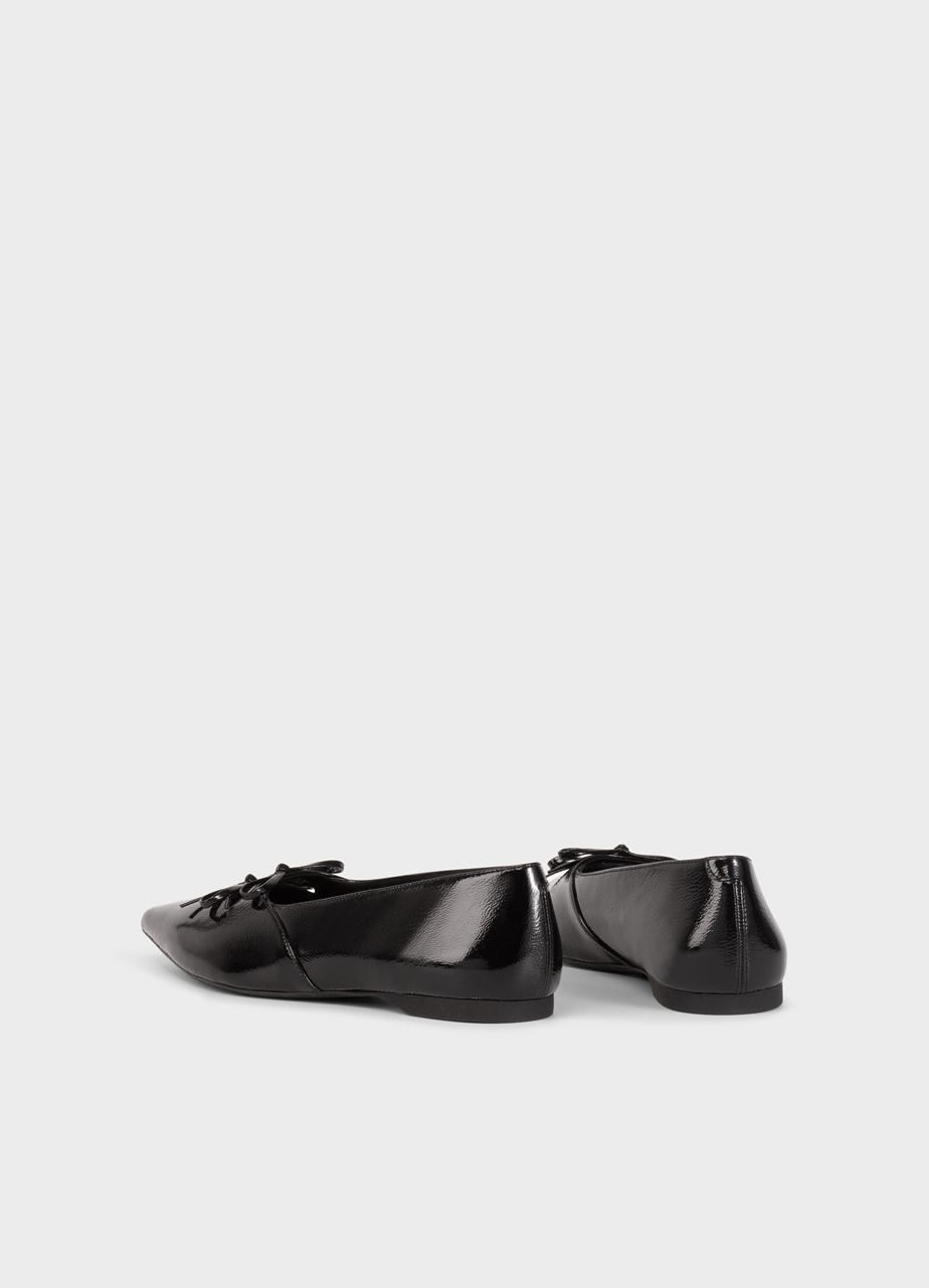 Hermine shoes Black patent leather