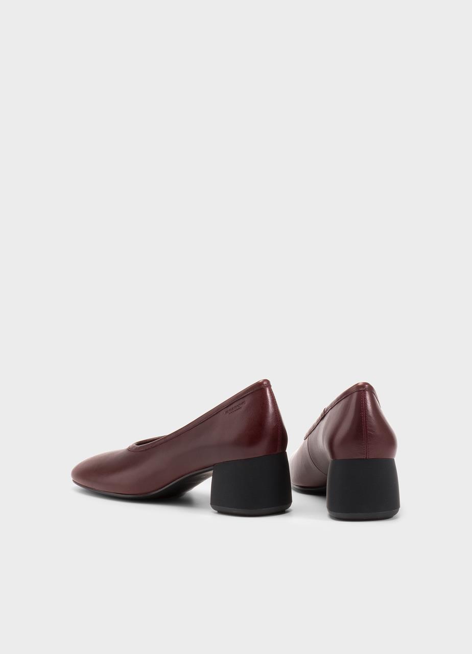 Livia pumps Dunkelrotes leder