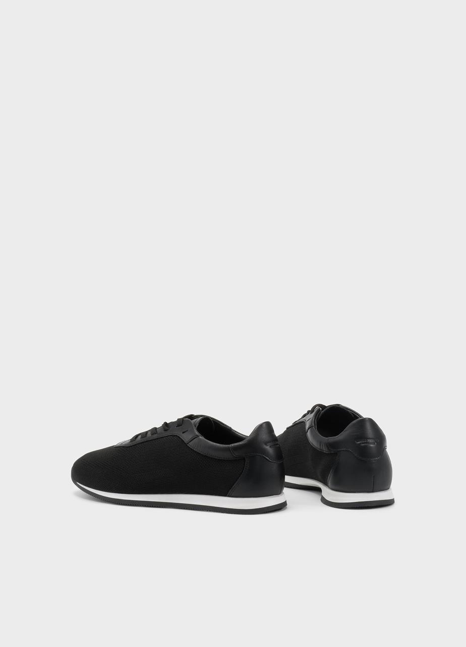 Yasmin sneakers Negru piele/textil