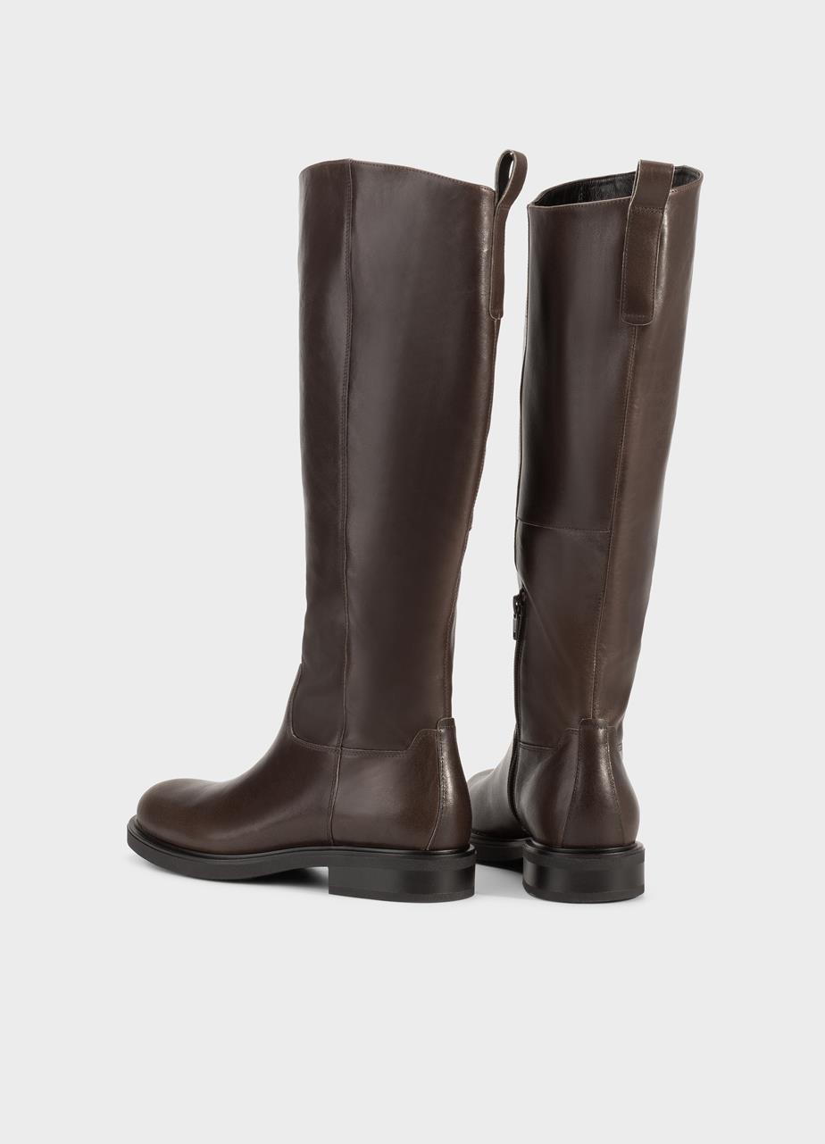 Freya tall boots Dark Brown leather