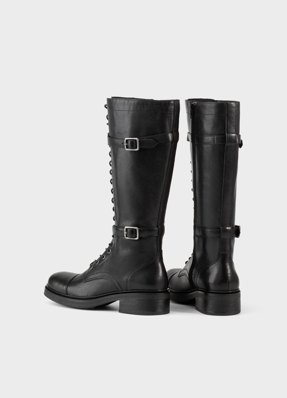 Karlie bottes hautes Noir cuir