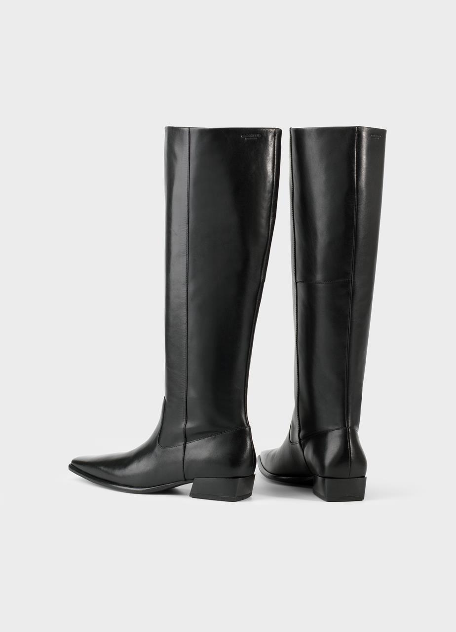 Nella tall boots Black leather