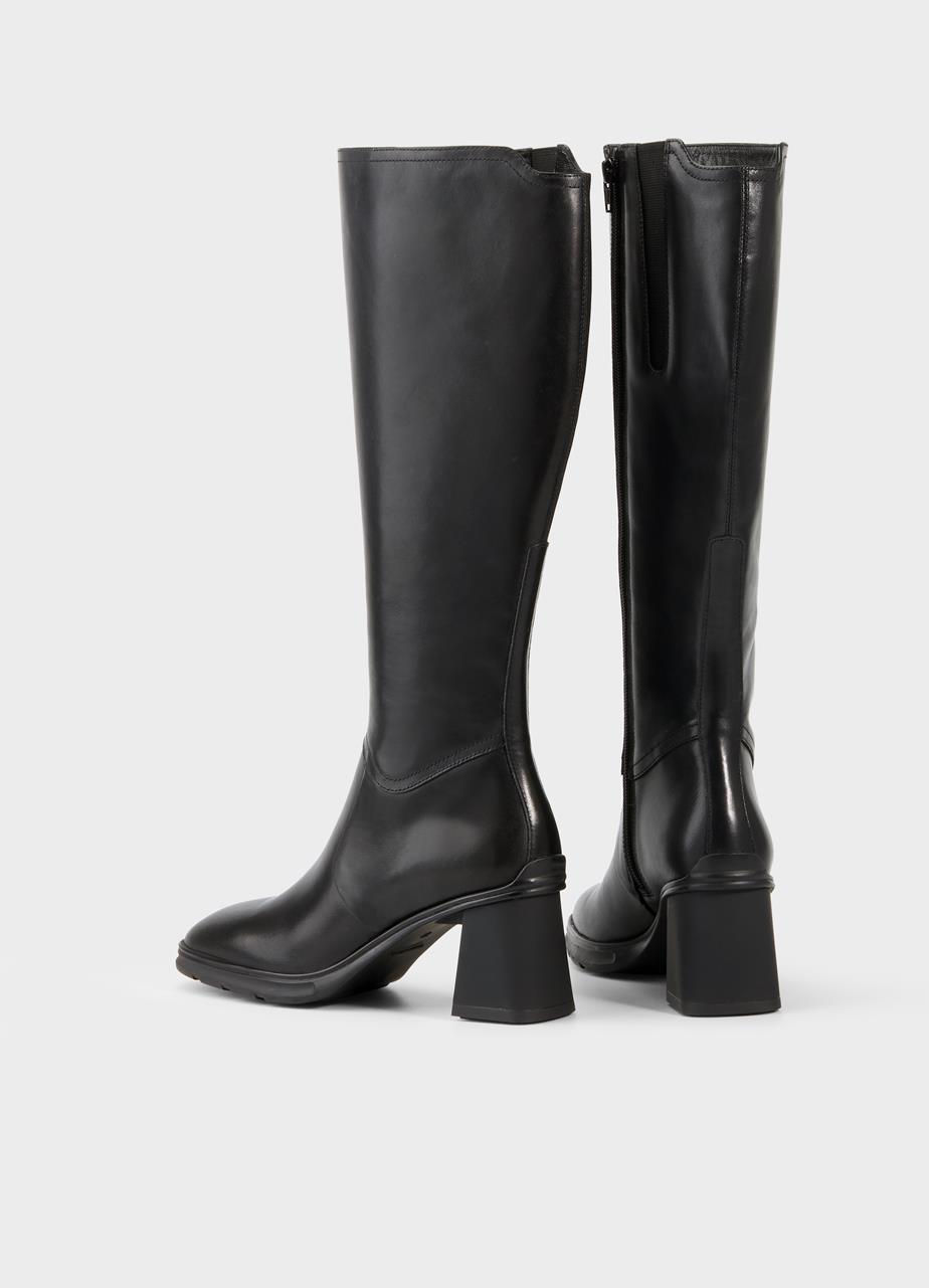 Janine tall boots Black leather