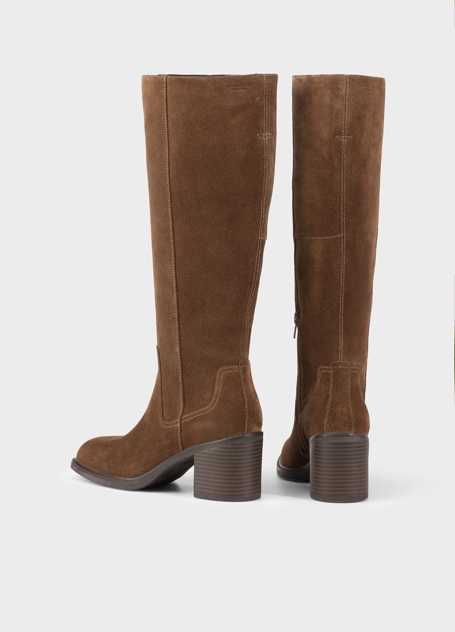 Meryl tall boots Brown suede